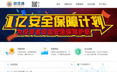 微貸通加入中國互聯(lián)網(wǎng)金融系統(tǒng)1億元安全保障計劃，提升用戶資金安全